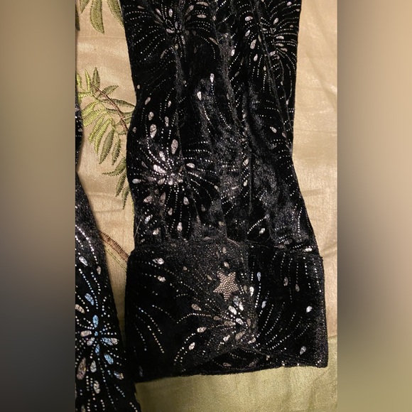 Elee Rare Vintage Fireworks Celebration Black M/L Long Sleeve Star Button Shirt - Picture 10 of 12